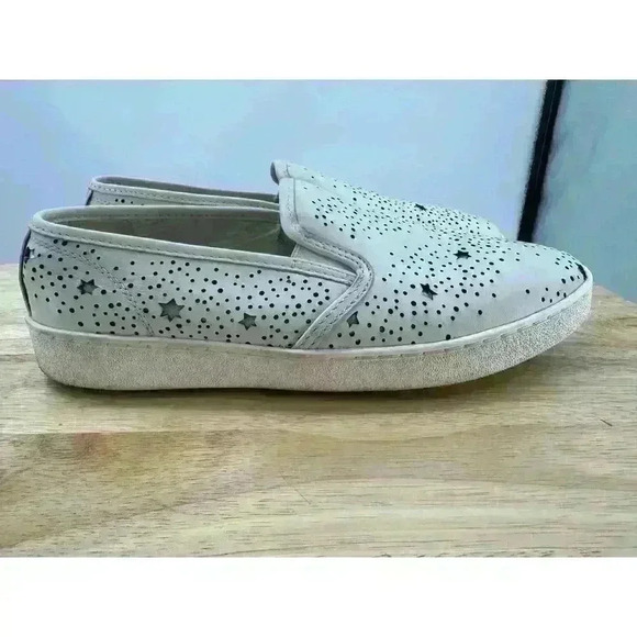 Coach Chalk Celestial Star Leather Slip-on‎ Sneakers Women's Size 11B - Picture 2 of 11